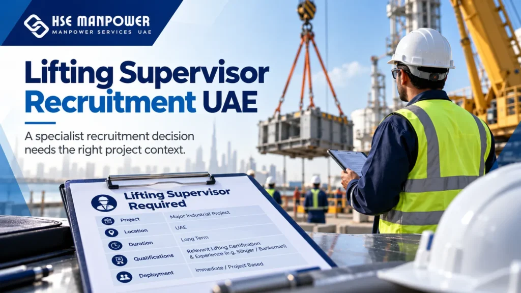 Lifting Supervisor Recruitment UAE